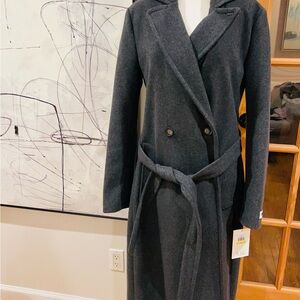 DKNY Charcoal Overcoat